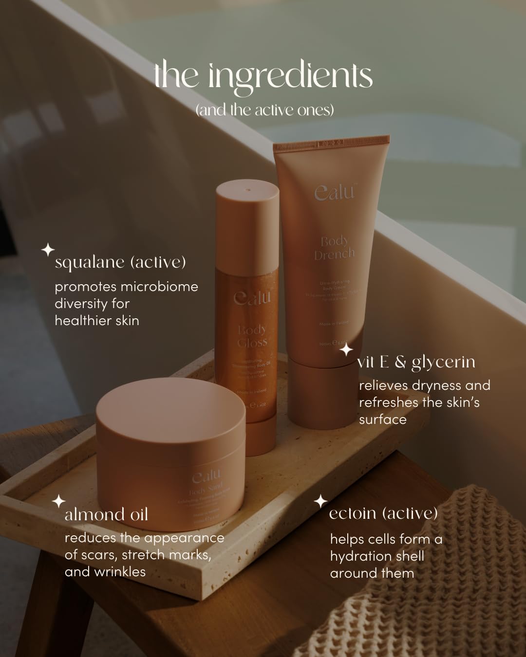 Body Drench Ultra-Hydrating Body Cream – Deep Hydration with 5% Squalane, Vitamin E & Ectoin, Nourishing, Jasmine & Coconut Scent, Vegan & Cruelty-Free Moments