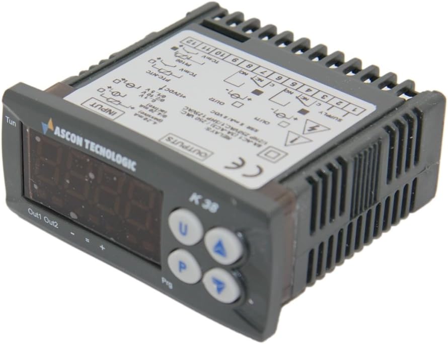 K38-HCRR Module: Regulator Temperature SPDT Out 2: SPDT on Panel 0-50°C ASCON TE