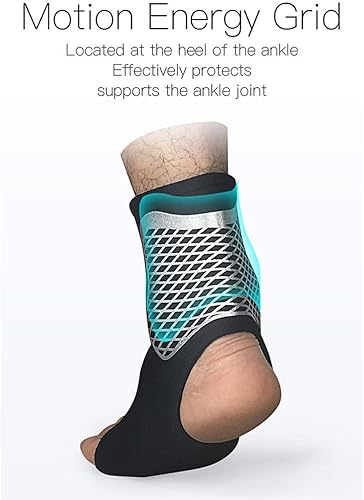 Miniatura 8 de Manga de apoyo al tobillo, muñequeras de compresión de tobillo para proteger el deporte, esguince de tobillo, ligamento estable, fascitis plantar,