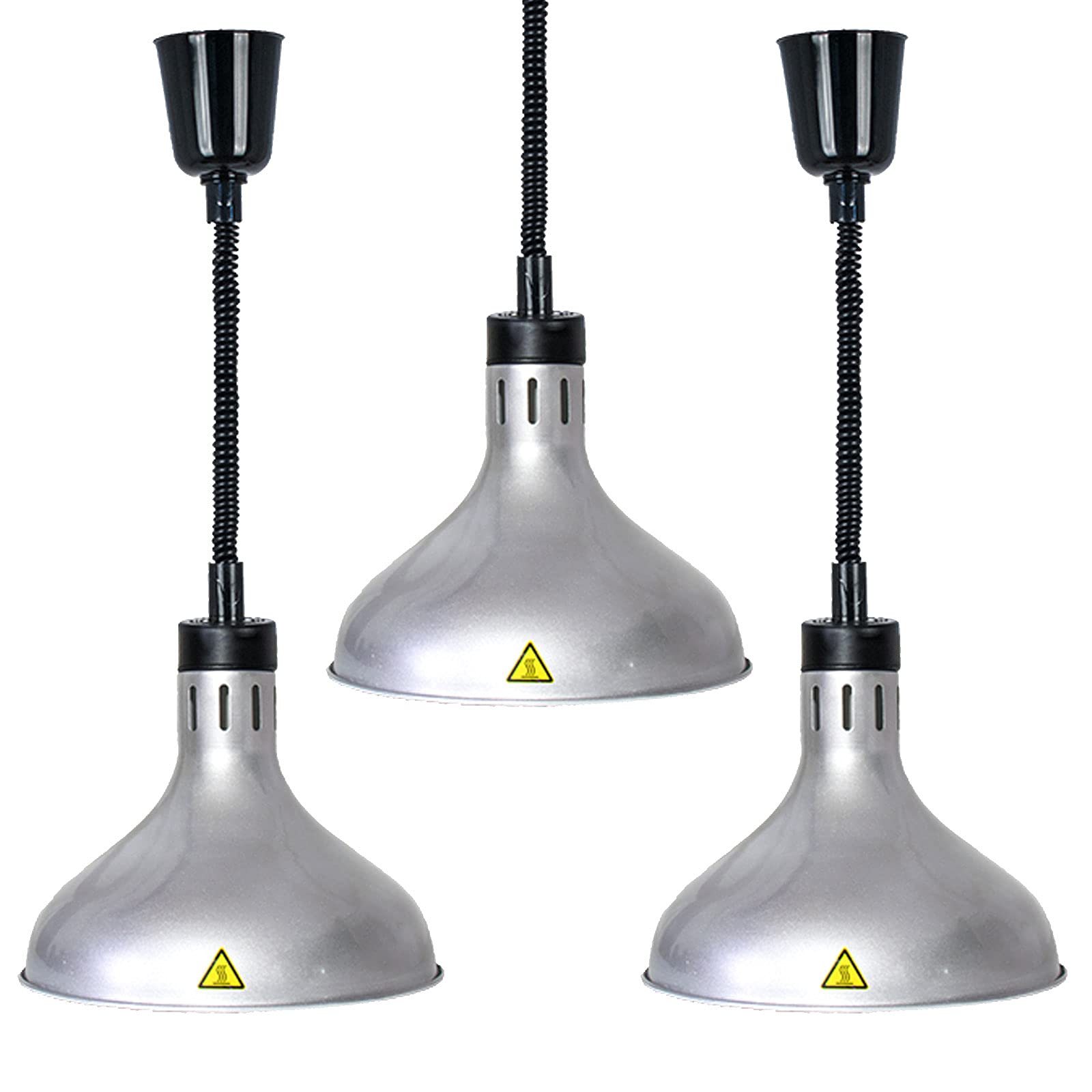 Lámpara de Calor para Alimentos, Calentador Colgante Comercial para Buffet, Equipo de Cocina con Bombilla de 250 W, lámpara de Calor para Alimentos, Ideal para Pizza, bistec y Hamburguesas,