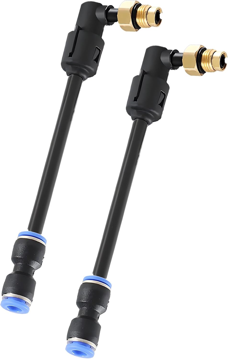68084809AA 2PCS Front & Rear Air Suspension Elbow Repair Kits with Hoses for Jeep Grand Cherokee 2011-2020, Dodge Ram 1500 2011-2020