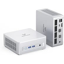 MINISFORUM UM880 Plus Mini PC AMD Ryzen 7 8845HS8C/16T, up to 5.1GHz, 16GB DDR5 512GB SSD, HDMI+DP+USB4 Triple Outputs, OCuLink, 2.5G LAN, 5X USB Port, WiFi6E, Radeon 780M Graphics Micro Computer