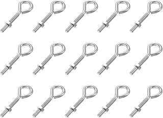 Tool parts M4x30mm Eye Hooks Screws Bolts Kit 15 Pcs Hanger Eyelet Hooks Screw Hex Nuts