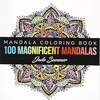 Mandala Coloring Book: 100+ Unique Mandala Designs and Stress Relieving Patterns for Adult Relaxation, Meditation, and Happiness 1537393995 Book Cover