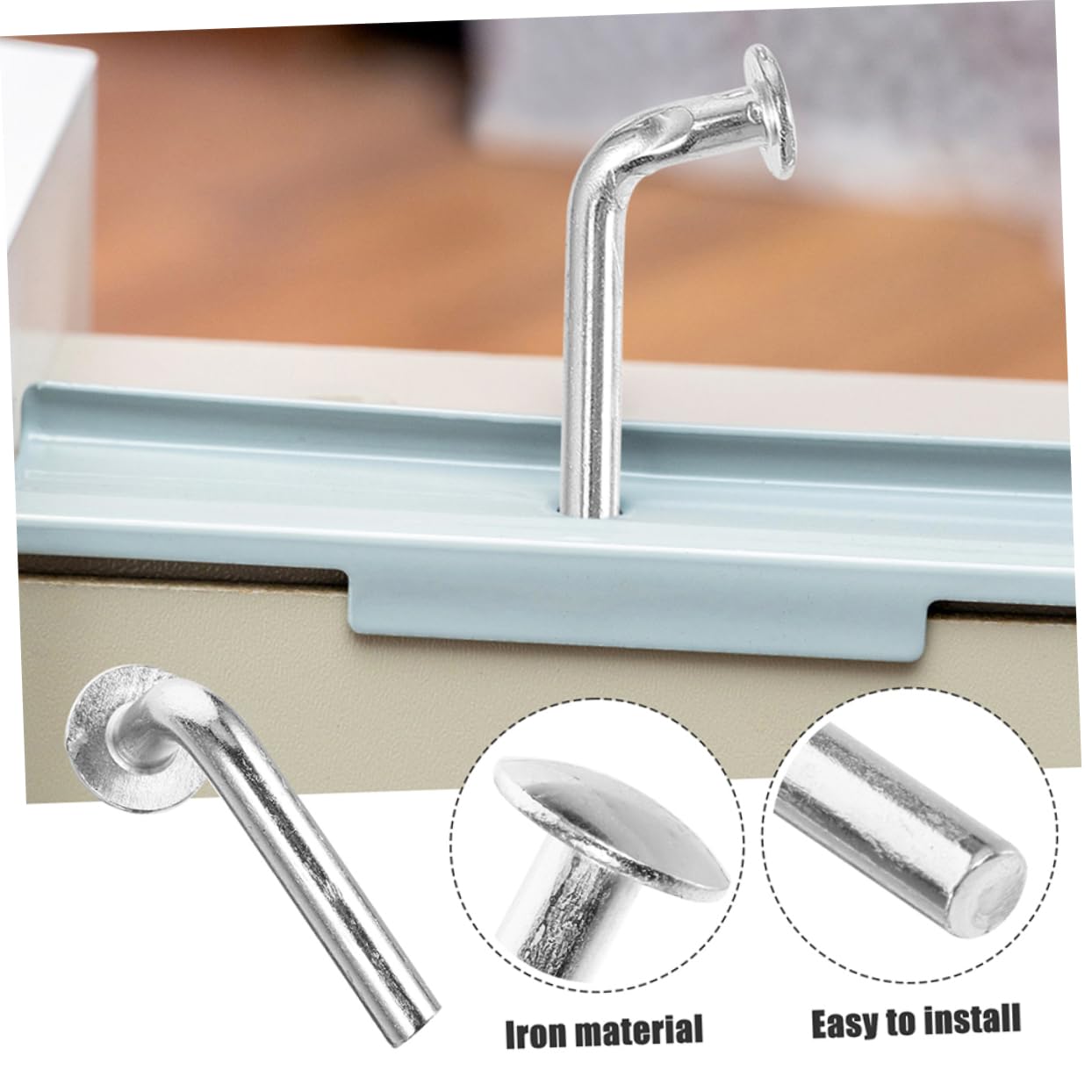 70pcs Galvanized Pin Buckle Rack Shelving Hooks Heavy Pallet Safety Pin Iron Silver