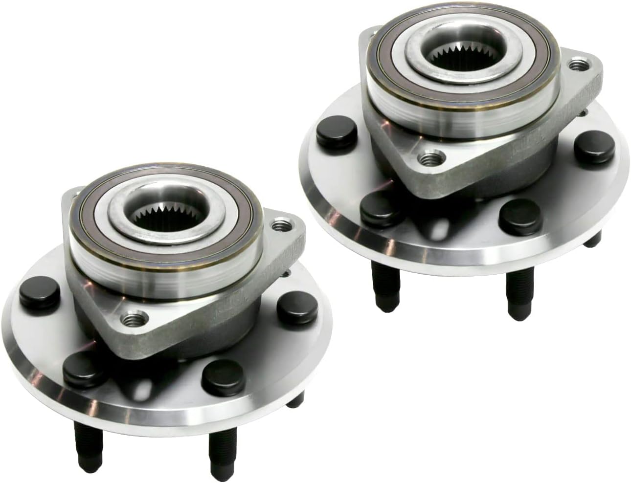 513277 Front Rear Wheel Bearing Hub Assembly Replacement for 08-17 Buick Enclave, 09-17 Chevrolet Traverse, for GMC Acadia Limited Saturn Outlook Hub Bearing Assembly 6Lug w/ABS