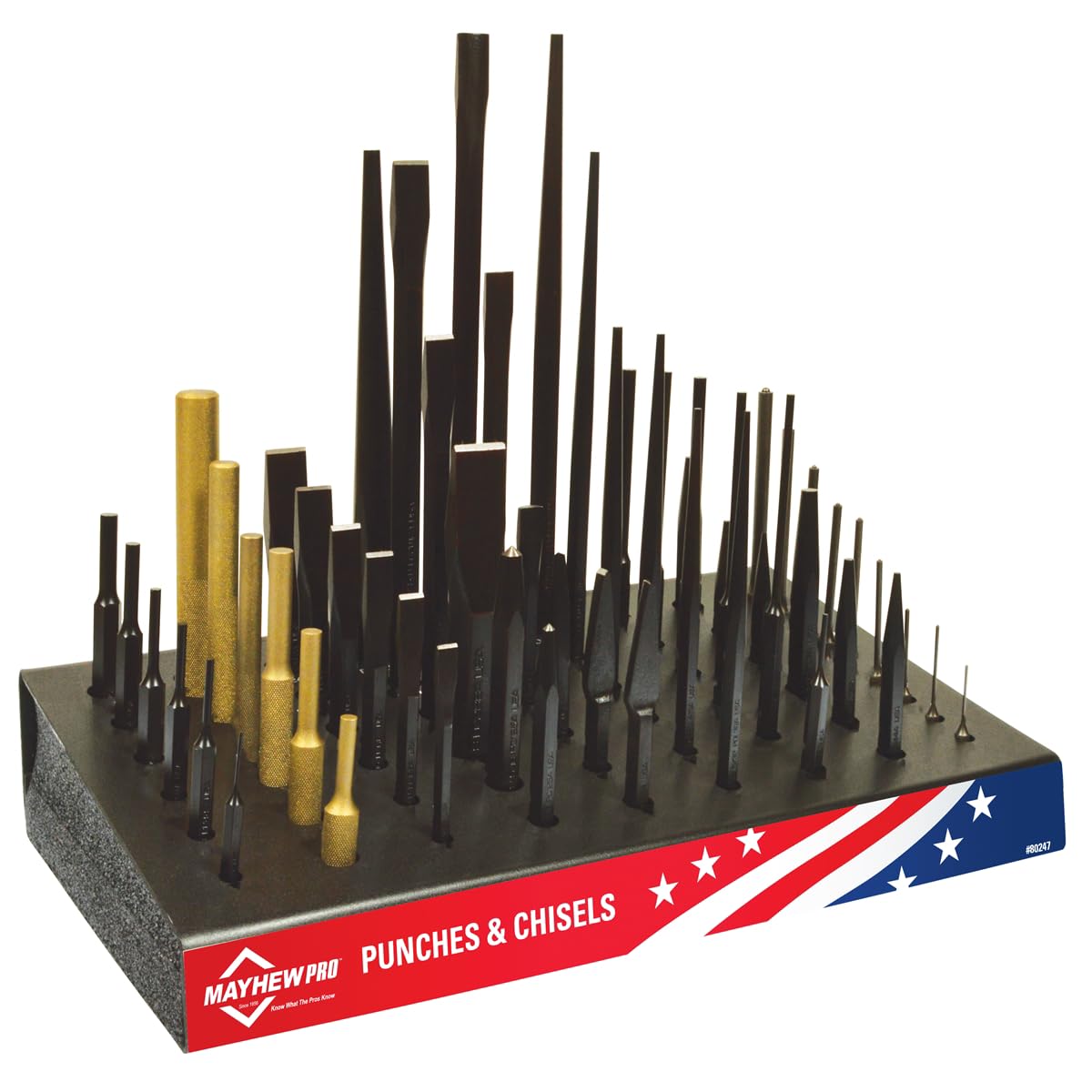 kemh5557 　　11枚口 Amazon.com: Mayhew Tools 57 PC Punch & Chisel Display