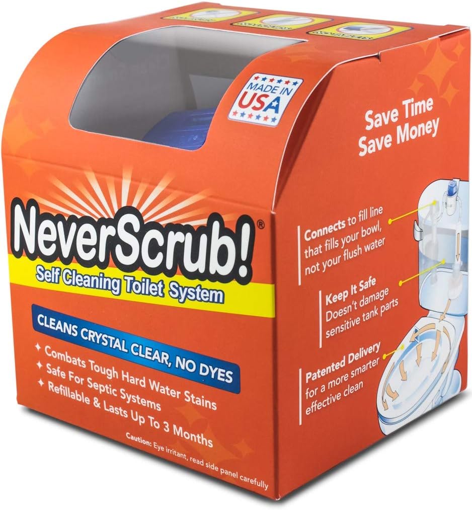 NeverScrub Automatic Toilet Cleaning System by NeverSrcub