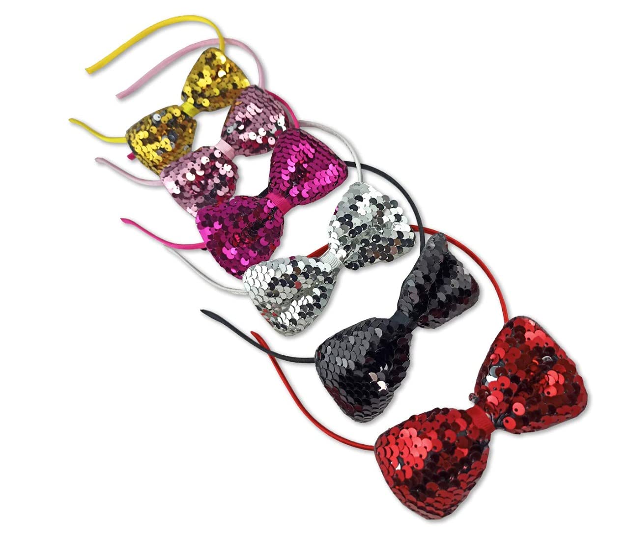 Fashion Alley 6pcs Glitter Sequin Shiny Bow Knot Teeth Plastic Hairband for Kids Hair Accessories PACK OF 6 (Multicolor) (B08P4HX2BX) Amazon Price History, Amazon Price Tracker
