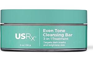 Urban Skin Rx Melanin Experts Even Tone Cleansing Bar | Exfoliating Cleanser and Brightening Mask