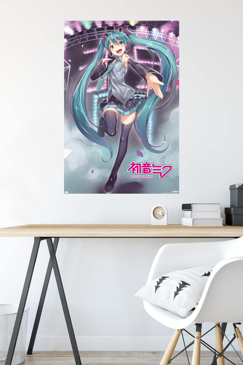 みくページ Amazon.com: Hatsune Miku - Stage Lights Wall Poster, 34L