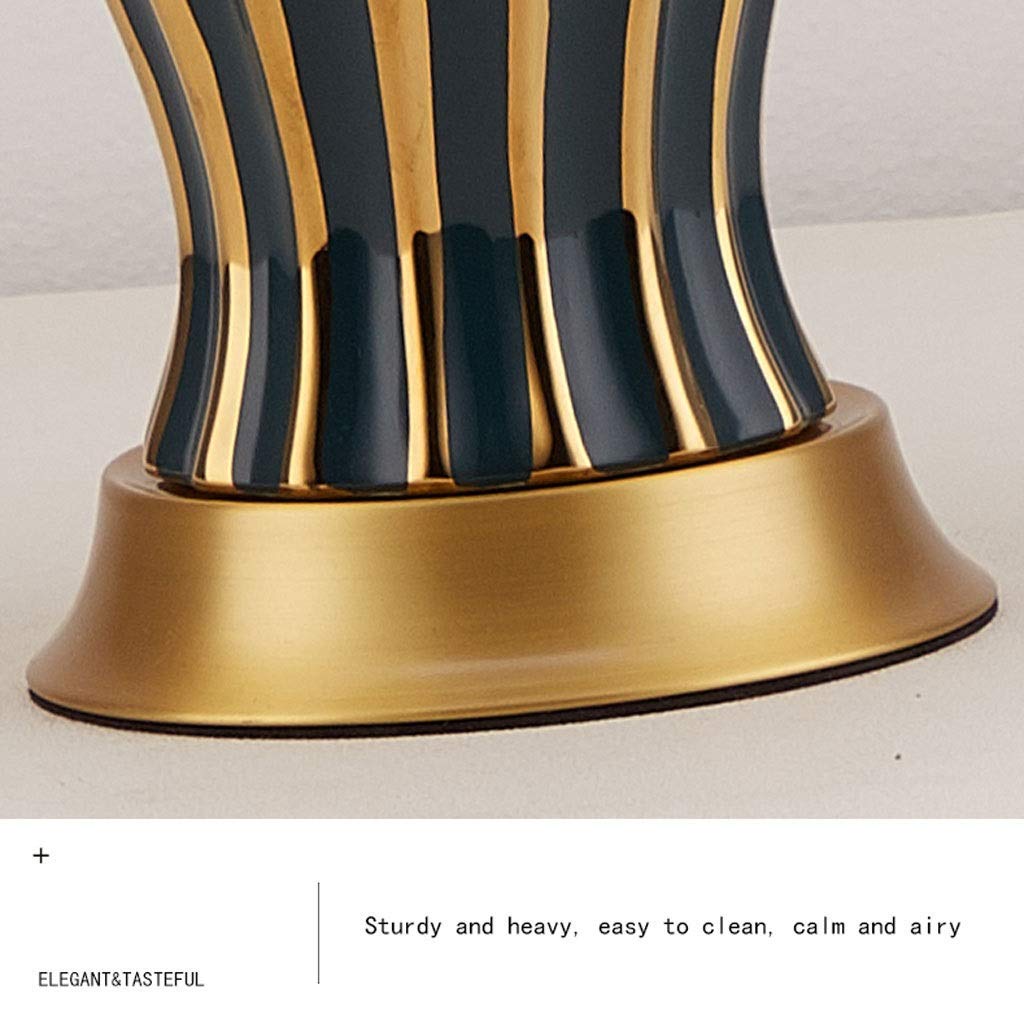Lampa stołowa Lampa stołowa LED Postmodernistyczna amerykańska ceramiczna lampa stołowa Sypialnia Dekoracyjna lampka nocna Salon Wyjmowane oprawy Lampa do czytania (kolor: czarny) Interesting