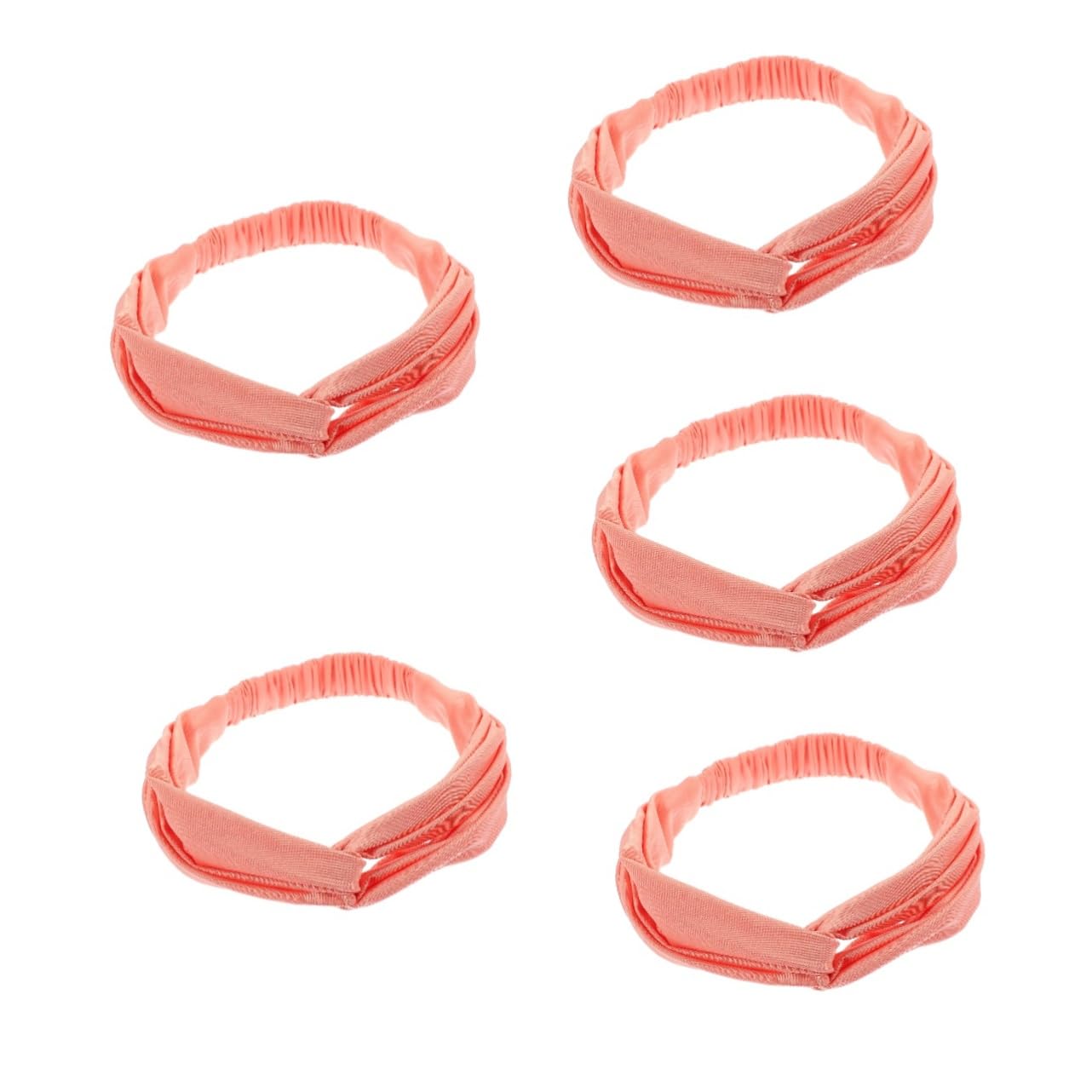 Happyyami 5pezzi Headband Sportivo Assorbente Per Sudore Accessorio Yoga Design Pratico e Decorativo Adatto Per Spa Trucco e Allenamento