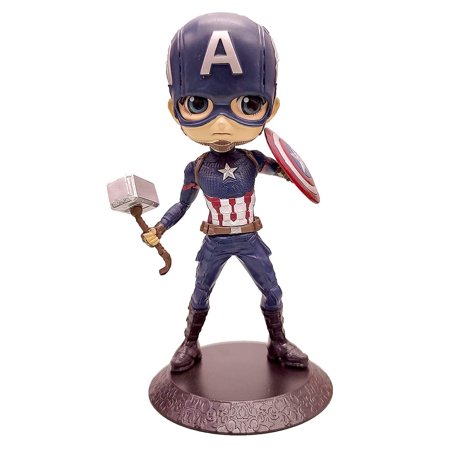 Tinion One Piece Captain America Action Figure, 15cm Height, Miniature Toy for Car Dashboard, Decoration, Cake, Office Desk, Study Table, Pack of 1 (B0DD48QM8T) Amazon Price History, Amazon Price Tracker