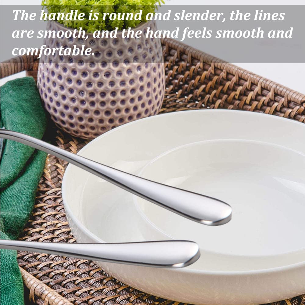 Set 12 Forchette Per Torta In Acciaio Inox - Eleganti E Luminose Per Dessert