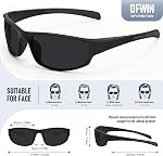 Sports Lunettes de soleil polarisés pour hommes Femmes Envelopper autour des lunettes de soleil Pêche Cyclisme Conduite Courant UV Protection
