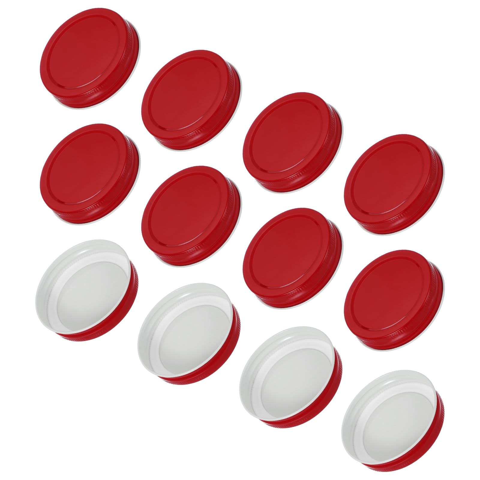 Tapas para tarros de boca regular de 70 mm ideales para fermentar y conservar alimentos