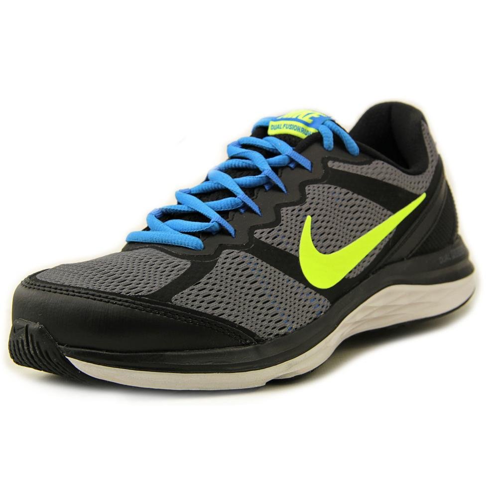 Nike New Men's Dual Fusion Run 3 Running Shoes Black/Blue/Volt 8