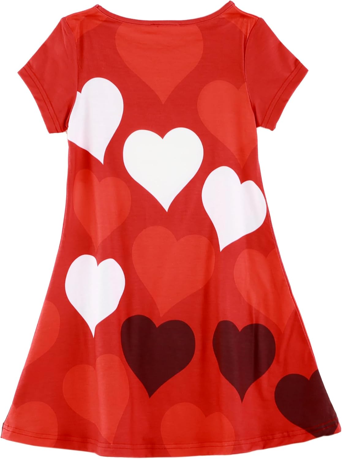 HH Family Girls Valentine Dress for Girls Heart Love Outfit Kids Clothes - Image 4