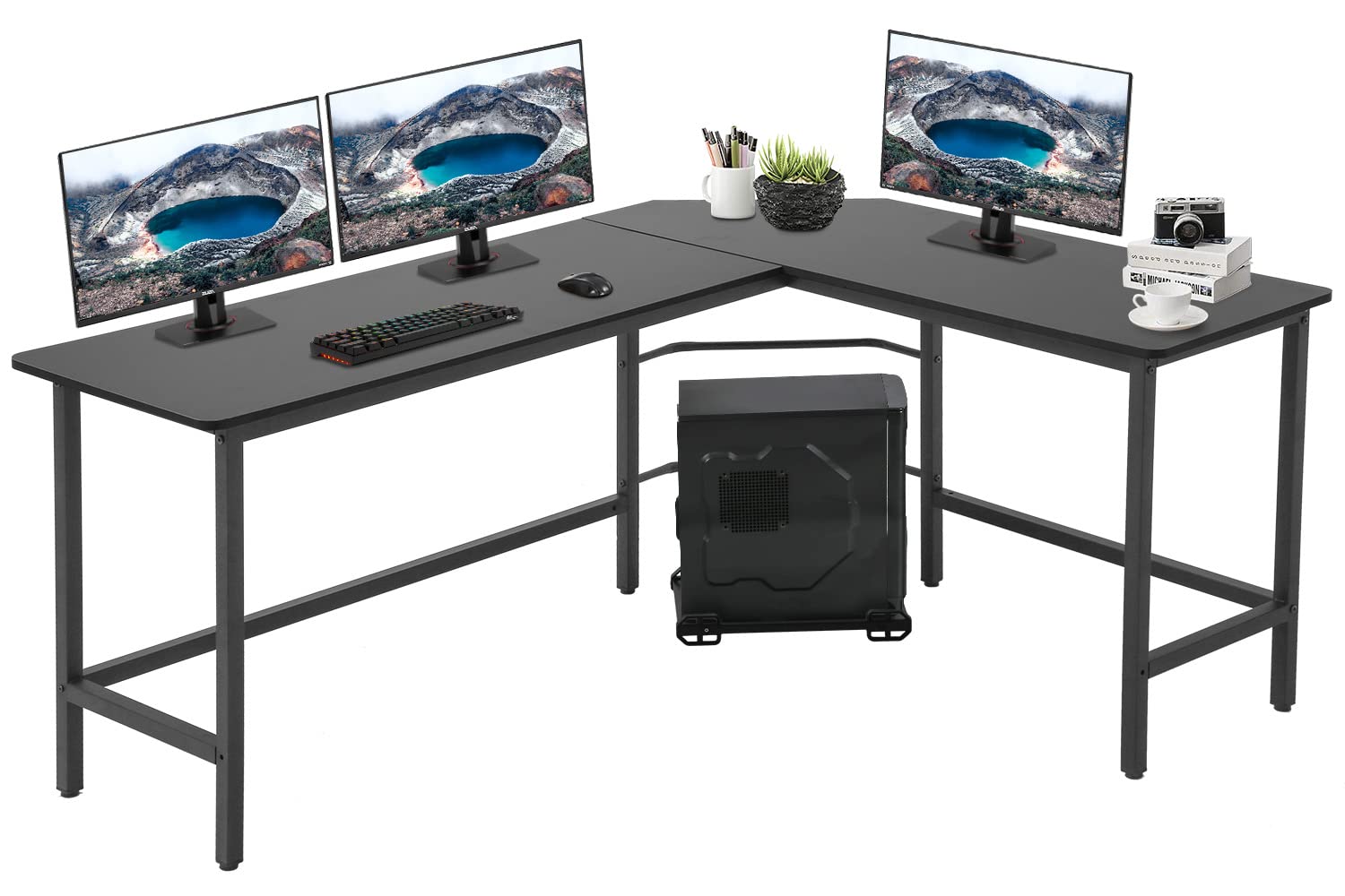 Computer Desk Gaming Desk Office L Shaped Desk PC Wood Home Large Work