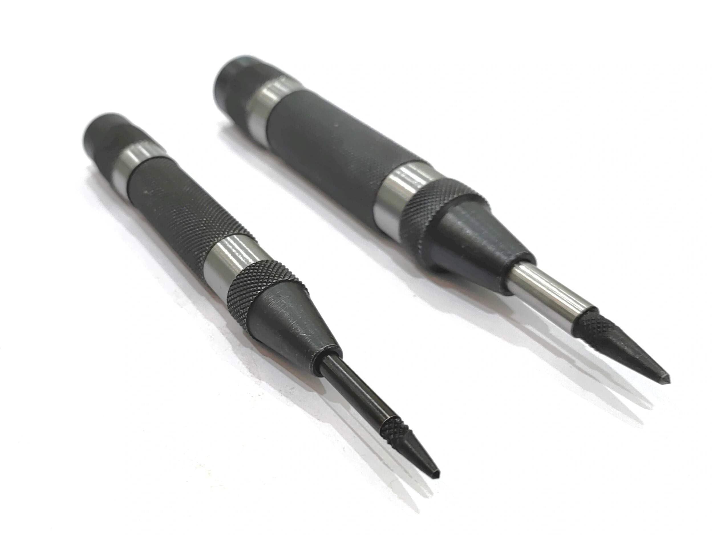 Buyohlic Automatic Center Punch With Replaceable Hardened Steel Tip (Set Of Both)