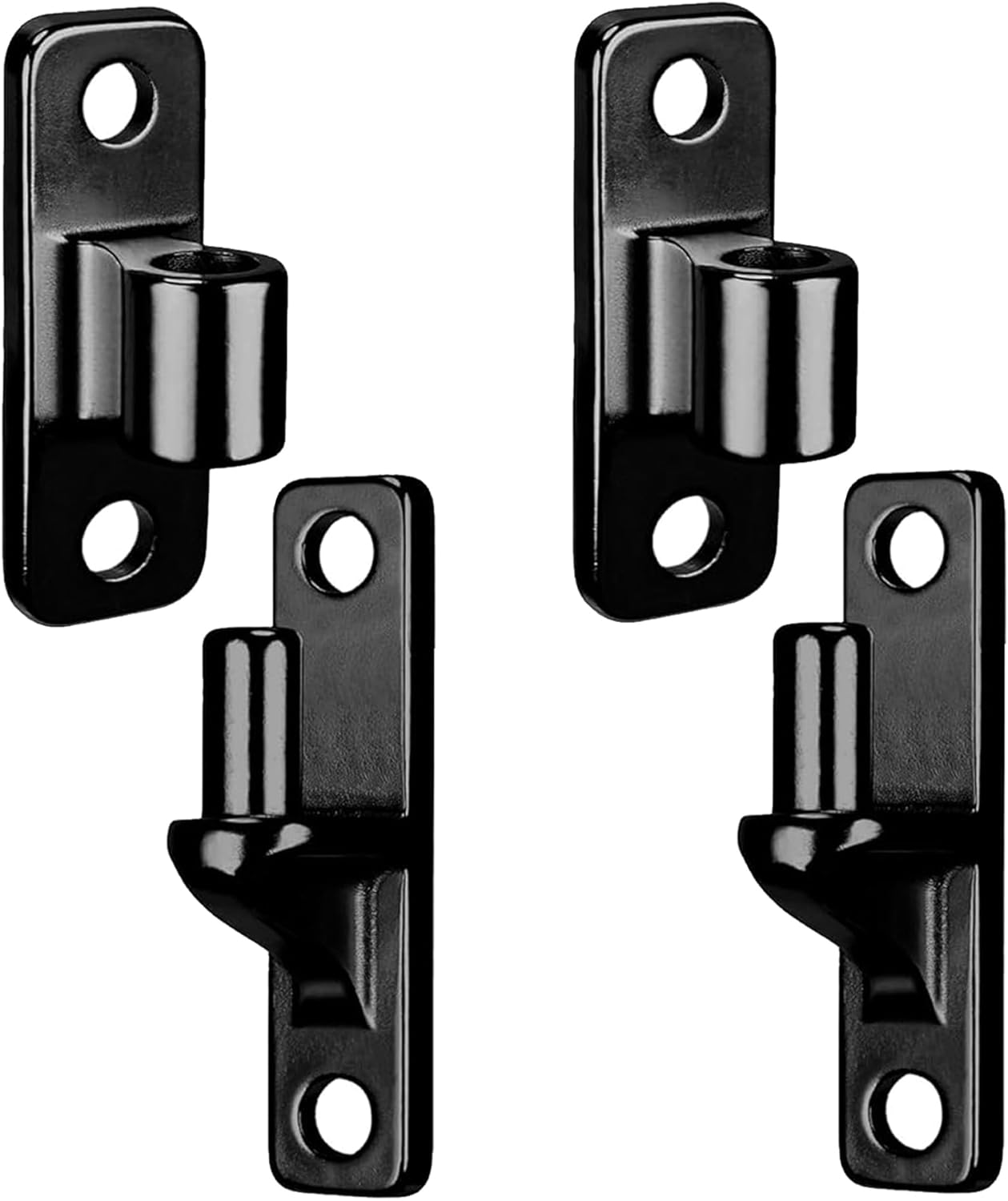 Wall Mount Heavy Duty Stainless Steel Gate Hinges for Wood & Metal Gates - Rustproof & Durable with 5/8'' Hinge Pin (4)