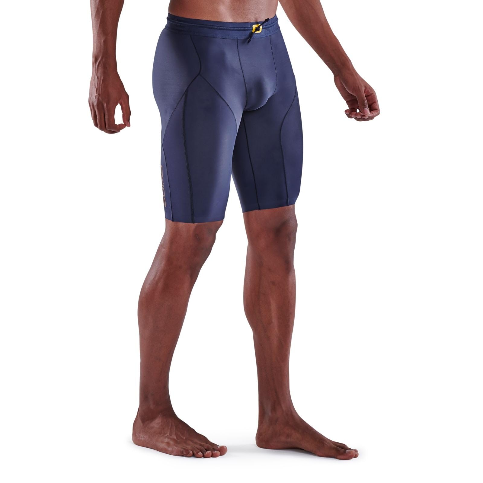Skins Series-5 Half Tights Herren blau Größe S 2022 Laufsport Shorts