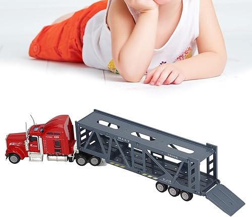 Miniatura 6 de Camión teledirigido del envase, juguete del camión del remolque de la aleación 165 semi para el cumpleaños de los