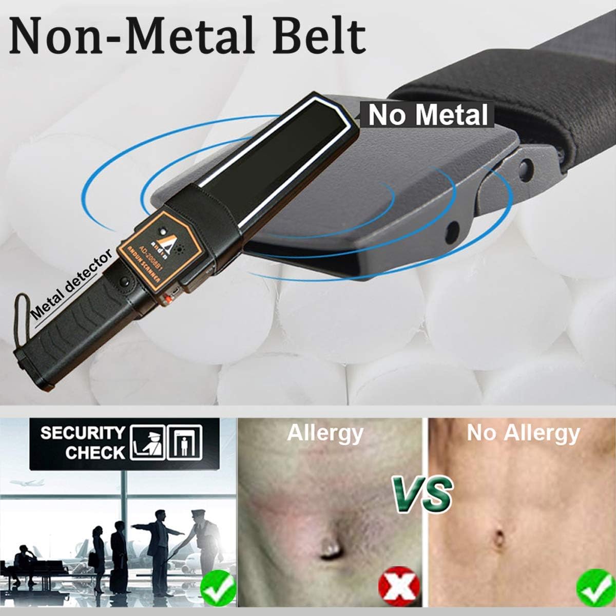 WYuZe 2 Pack Nylon Belt Outdoor Military Web Belt 1.5" Men Tactical Webbing Work Belts for Men - Image 2