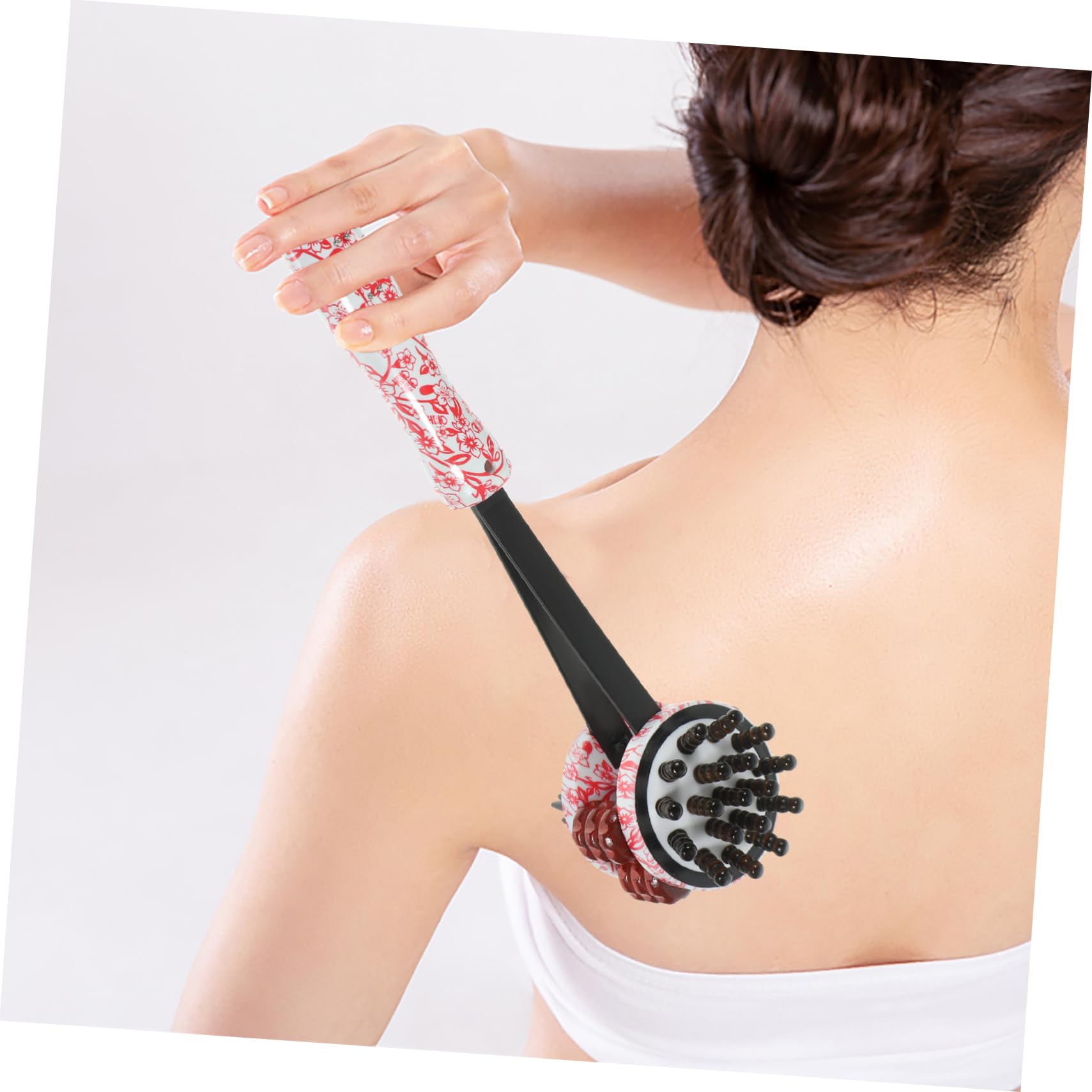 Beifuß-Wellnesshammer, Handmassagegerät mit Rollenfunktion, tragbarer Massagehammer im dekorativen Design zur Linderung von Rücken- und Muskelverspannungen