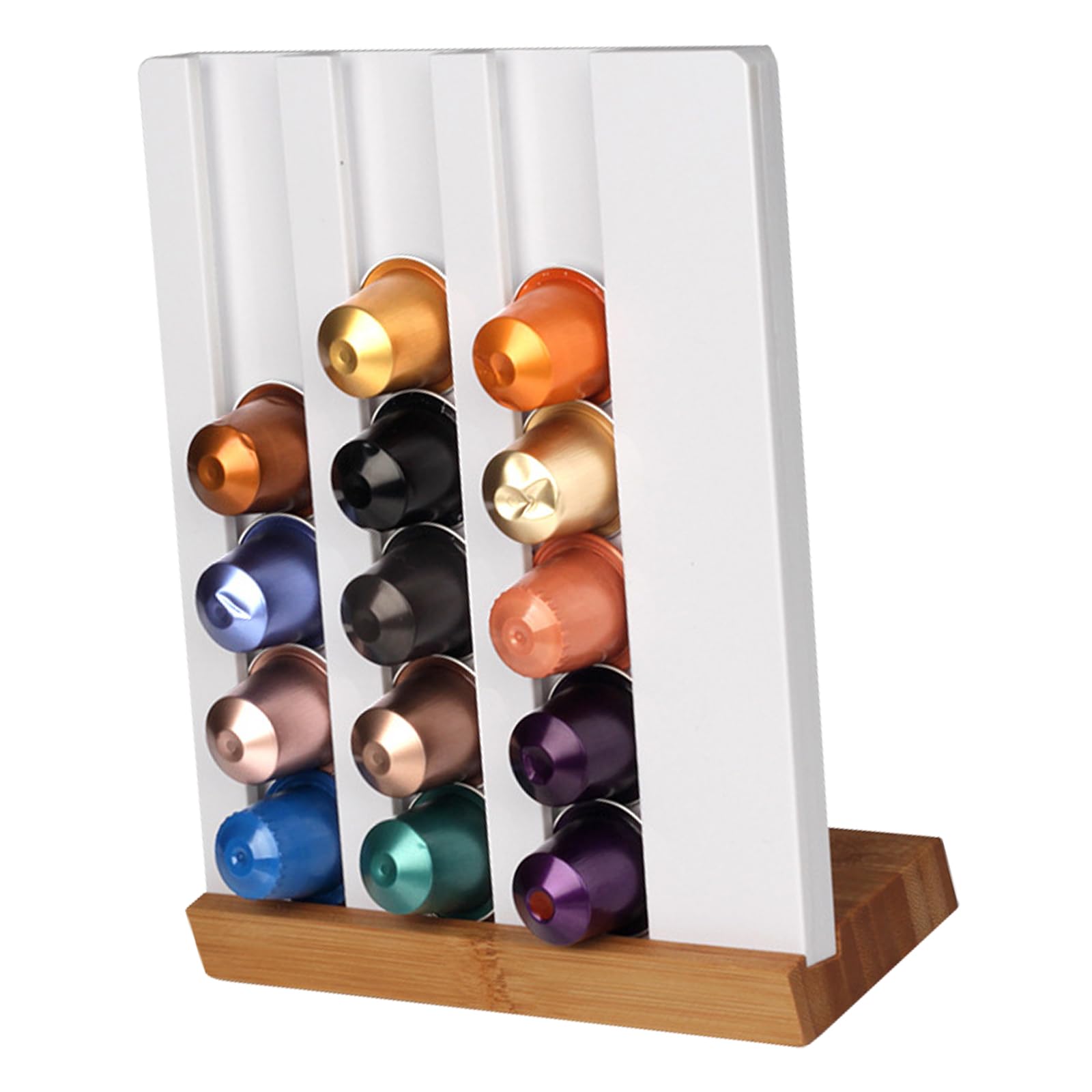 Kalttoy Storage Stand Coffee Pods Rack Coffee Pods Holder Easy Installation Clear Storage Shelf Acrylic Texture Drawer