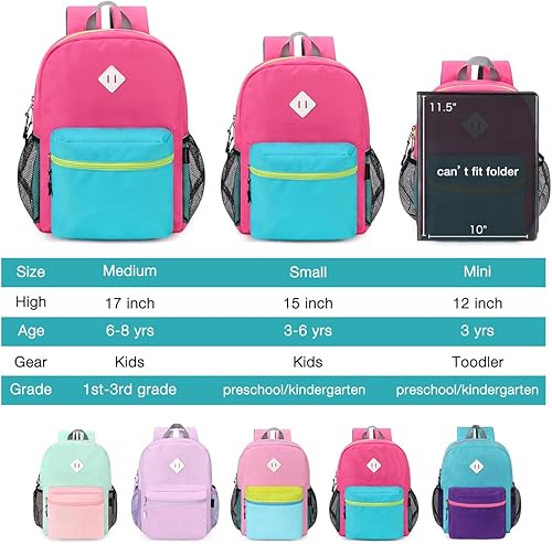 Miniatura 5 de STEAMEDBUN Mochila para niñas de 2 a 4 años, mochila de jardín de infantes para niñas, mochila preescolar, mini