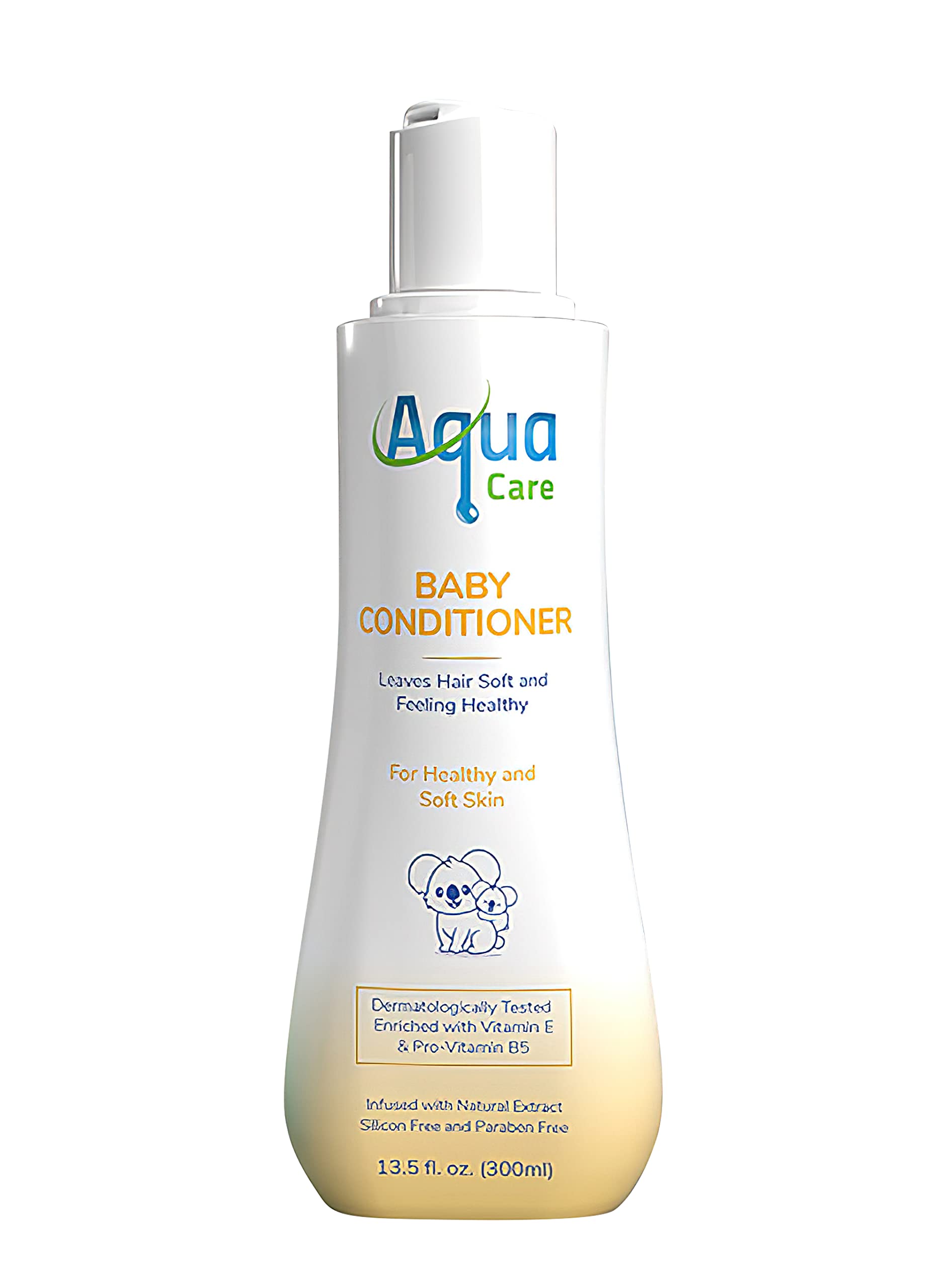 AQUA CARE Baby Conditioner, Gently Detangles | For Kids Hair | Paraben, Silicon & Dye-Free Formula, Natural Moisture Balance Avocado Extract & For Healthy and Soft Baby Skin, 300ml