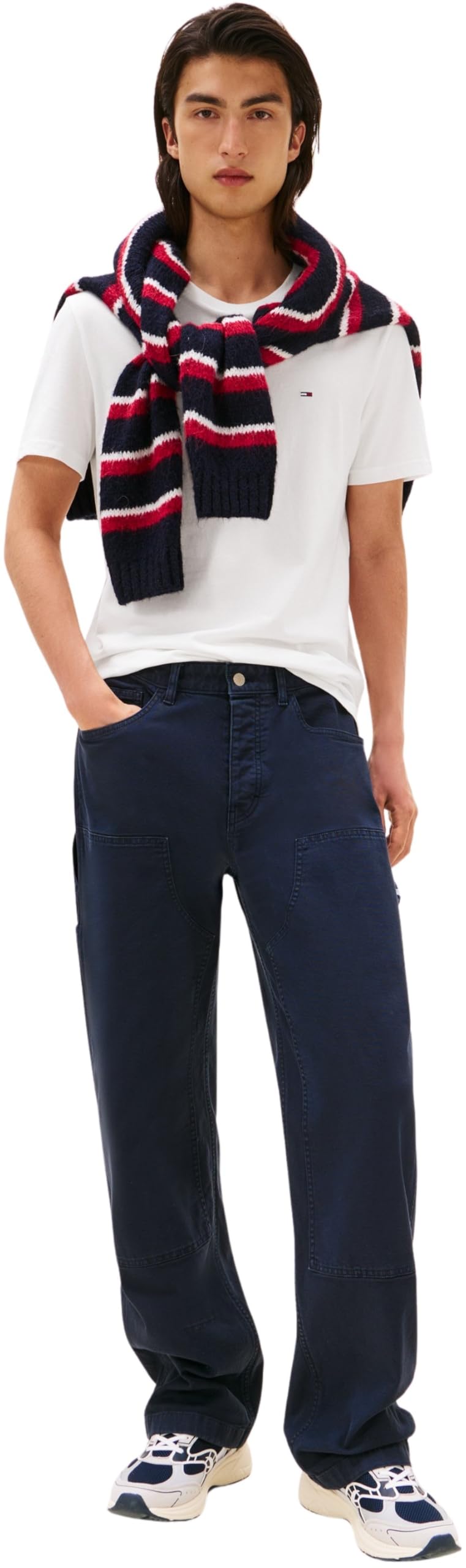 Tommy Jeans Camisetas de Manga Corta Pack de 3 Hombre de algodón