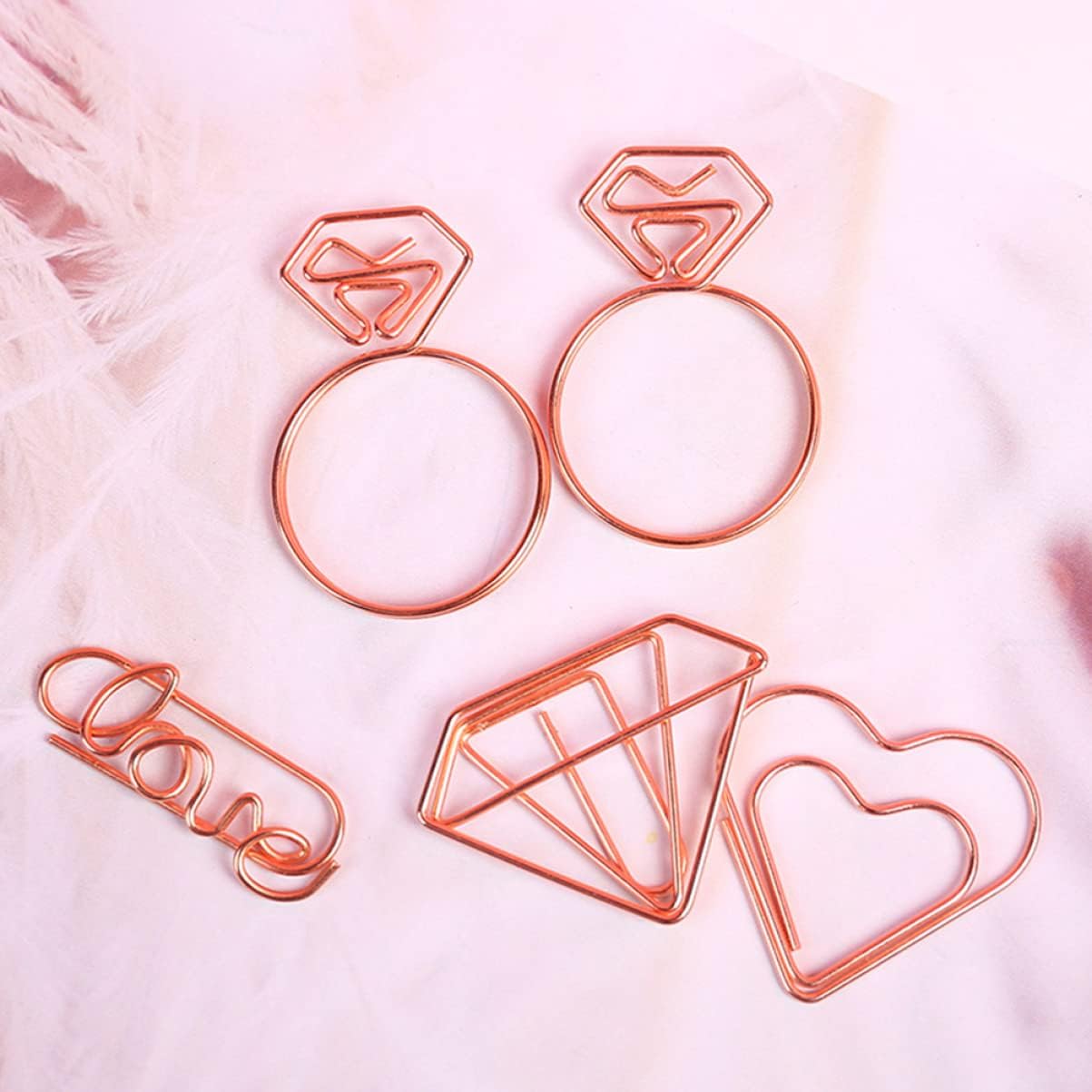 20pcs Metal Cartoon Paper Clips Bookmark Set for Office School Use image 2