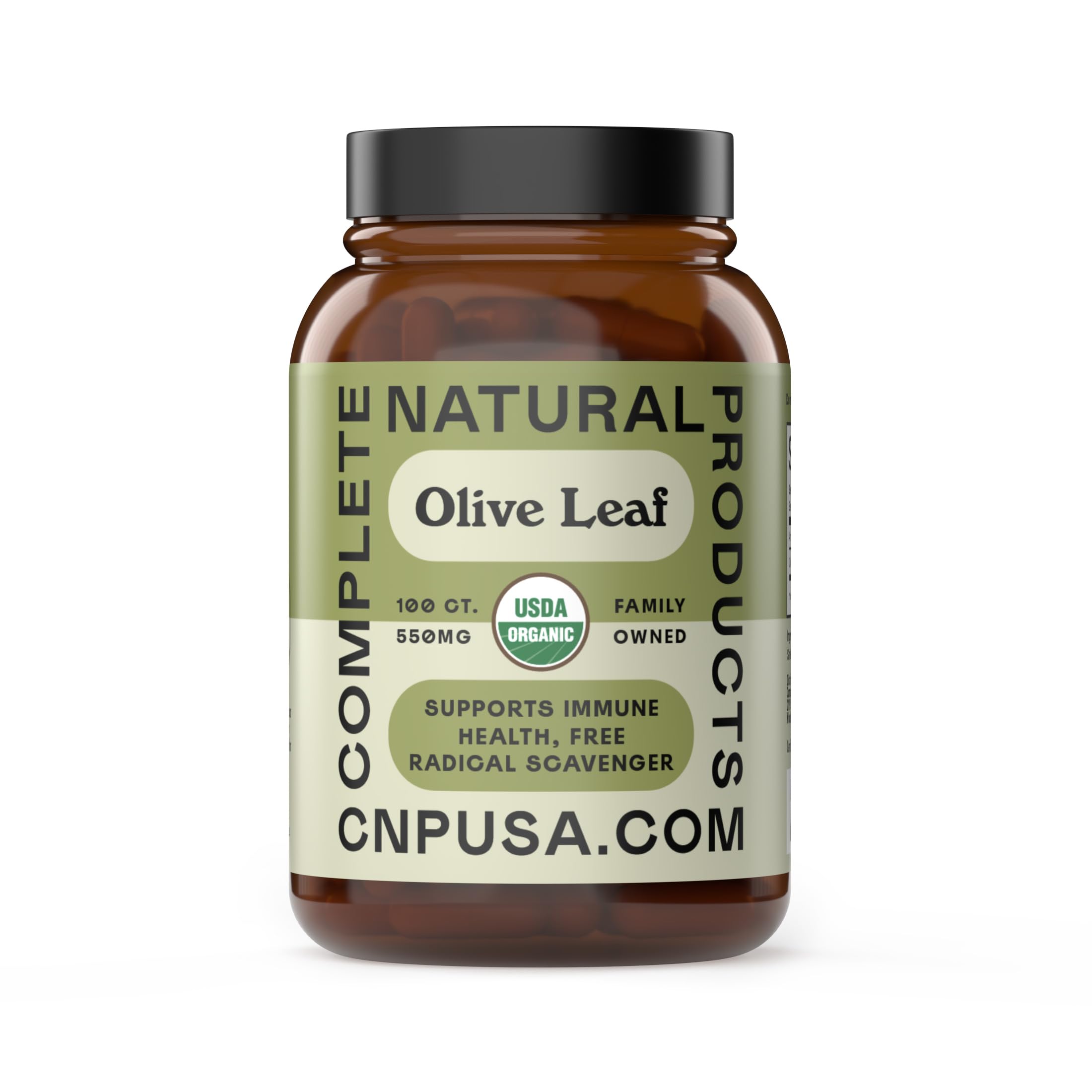 CNP | Organic Olive Leaf Extract Capsules 550mg - Immune Digestive Aid 100 Count (Pack of 1)