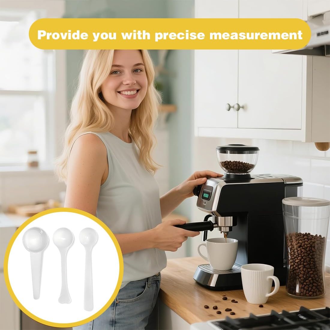 Lot De 6 Cuillere Doseuse Gramme Ensemble D'outils de Mesure pour Café Lessive Poudre Doseur Protéines Maison Cuisine