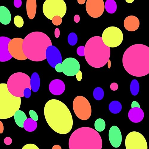 Serpentinas de papel de neón de punto redondo UV de 108 pies que brillan en la oscuridad, guirnalda de recuerdos de fiesta para suministros de