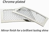 Vista 4 de Rejilla de malla para parachoques para Cadillac Escalade 2007-2014 de acero inoxidable inferior de parachoques de repuesto 2008 2009 10 11 12 13