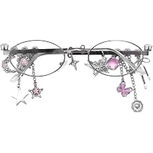 Y2k Fake Glasses Teen Girls Aesthetic Anime Cosplay Goth Gyaru Accessories Emo Fairy Grunge Outfits