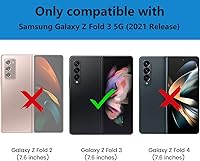 Vista 2 de Funda para teléfono Samsung Galaxy Z Fold 3, Slim Fit Hard PC a prueba de golpes, antiarañazos, plegable, funda protectora para Samsung Galaxy Z