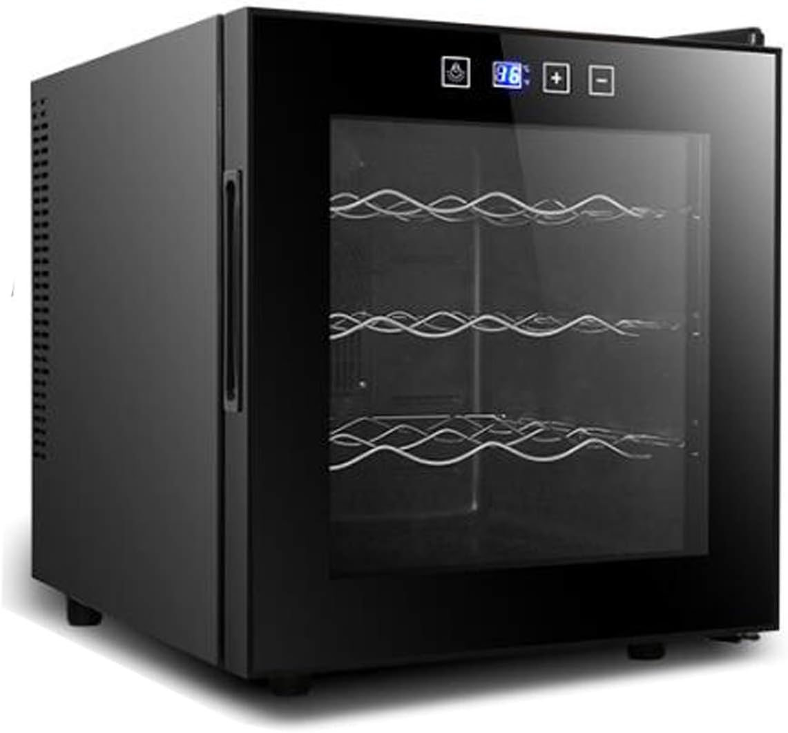 Refrigerator Chiller, Countertop Wine Cooler-Independent Compact Mini Wine Refrigerator with 12/16/20 Bottle Capacity Digital Control Glass (TL39 (16 Pieces))