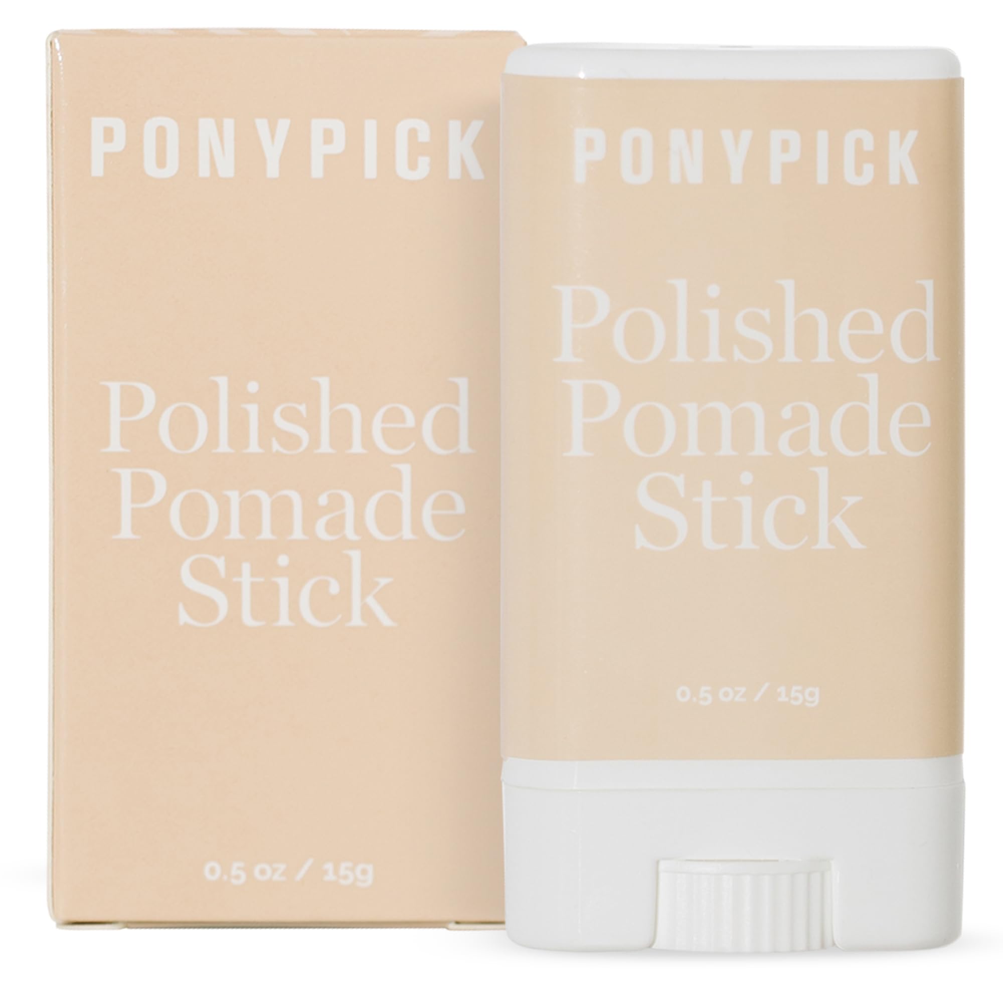 Pony Pick THE Polished Pomade Stick | Strong Hold, Natural Shine & Frizz Control Hair Wax Stick | Defines Style & Flyaway Hair Tamer Stick |