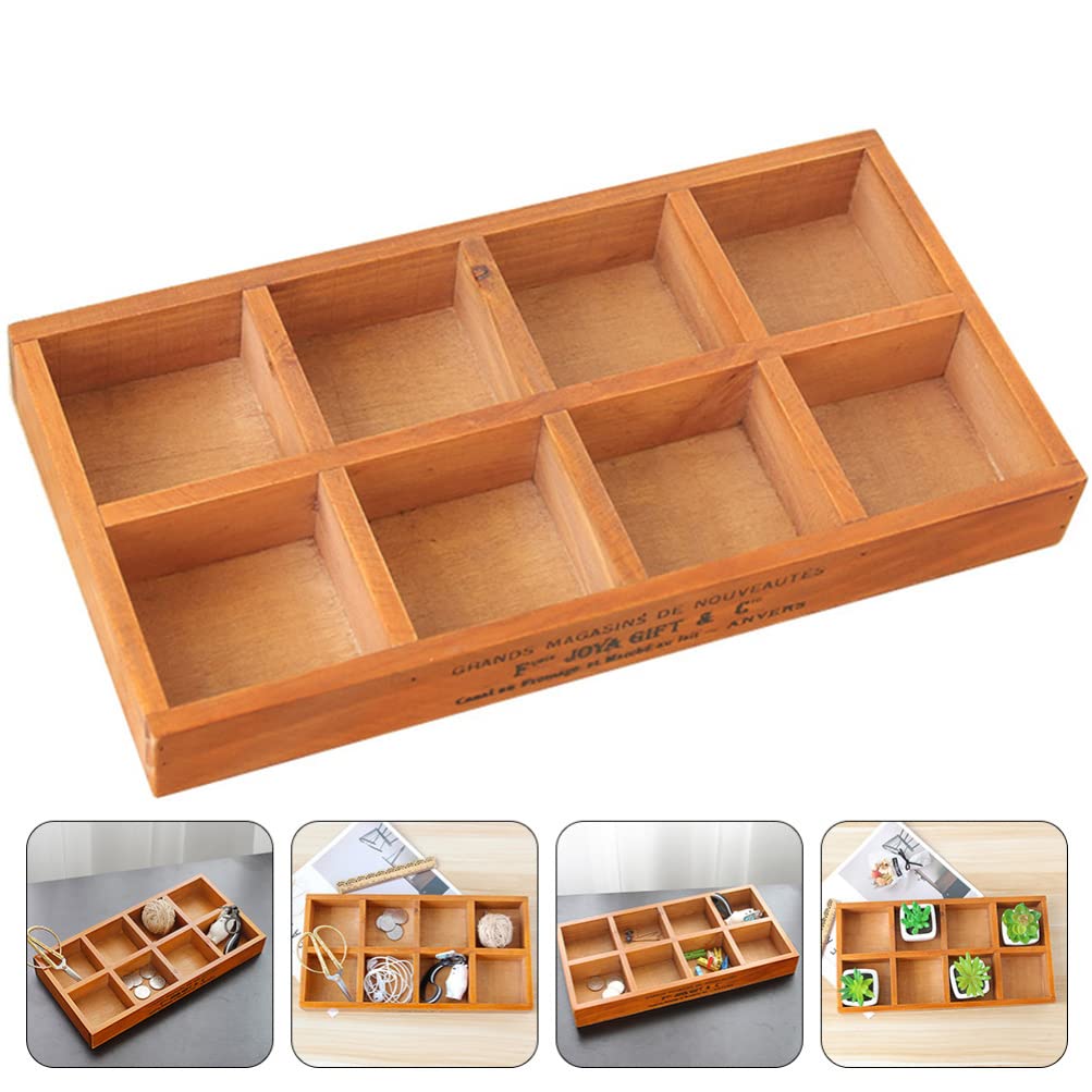 SHERCHPRY Wooden Spice Drawer Organizer Expandable Storage Box Countertop Seasoning Container