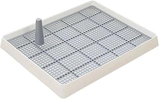 犬トイレ しつけ用 ステップトレー 大型犬対応 お掃除簡単 メッシュ付(グレー,S 39*31*6)