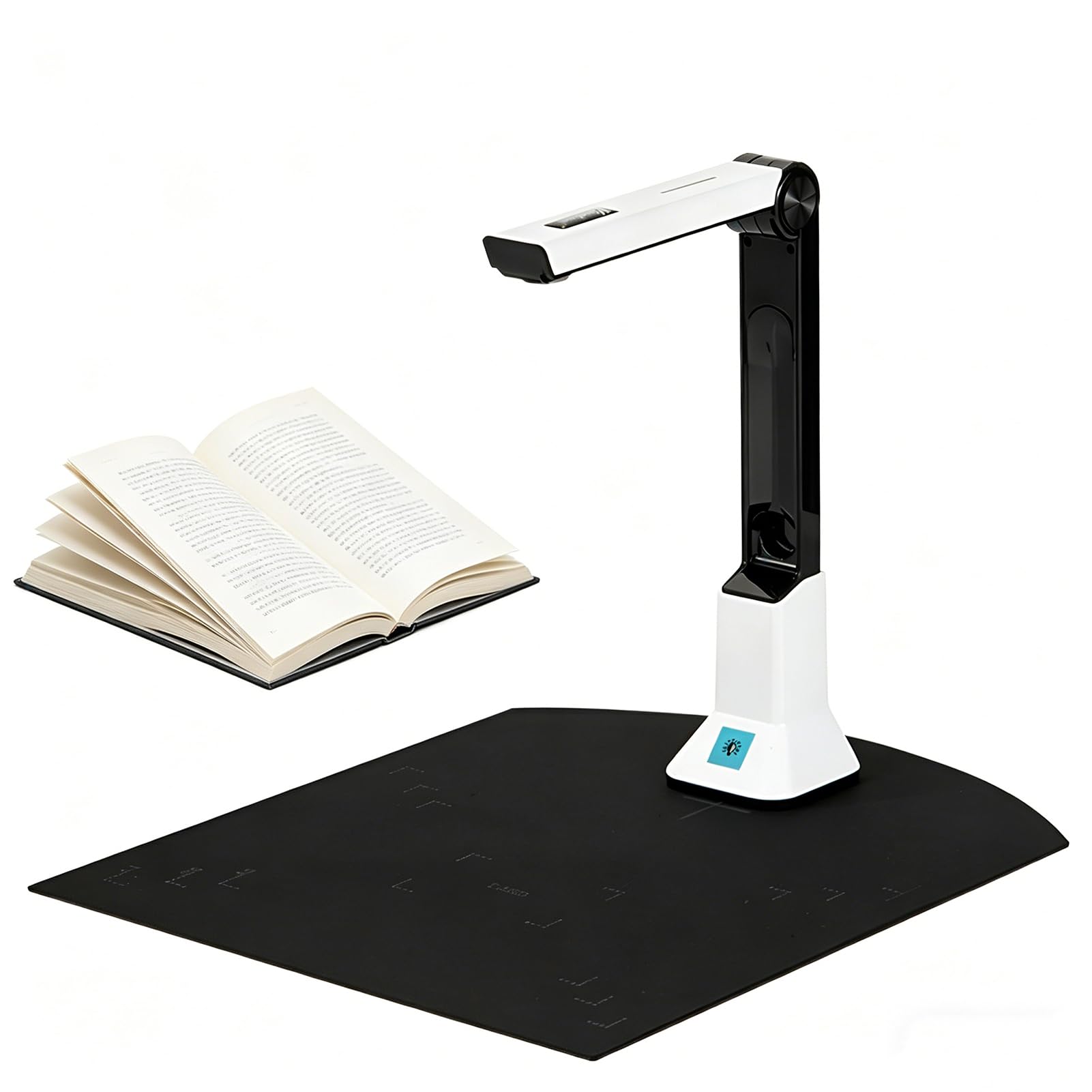 Scanner de Documents Portable A2, Scanner de Livres aérien pour A3 et A4, visualiseur HD avec Correction Automatique et Exportation PDF, pour Salle de Classe, Bureau et bibliothèque