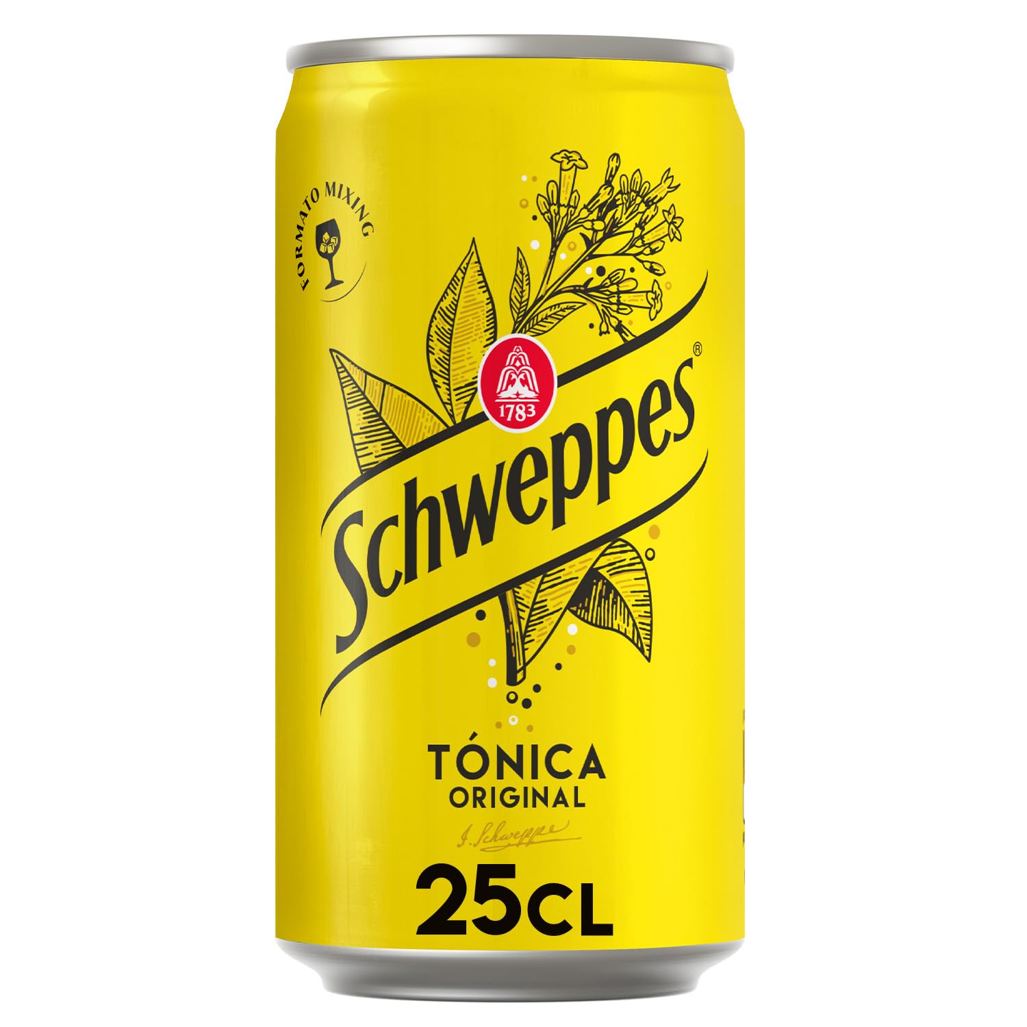 Schweppes Tónica Original, Bebida Refrescante - Lata, Pack 24 x 25 cl