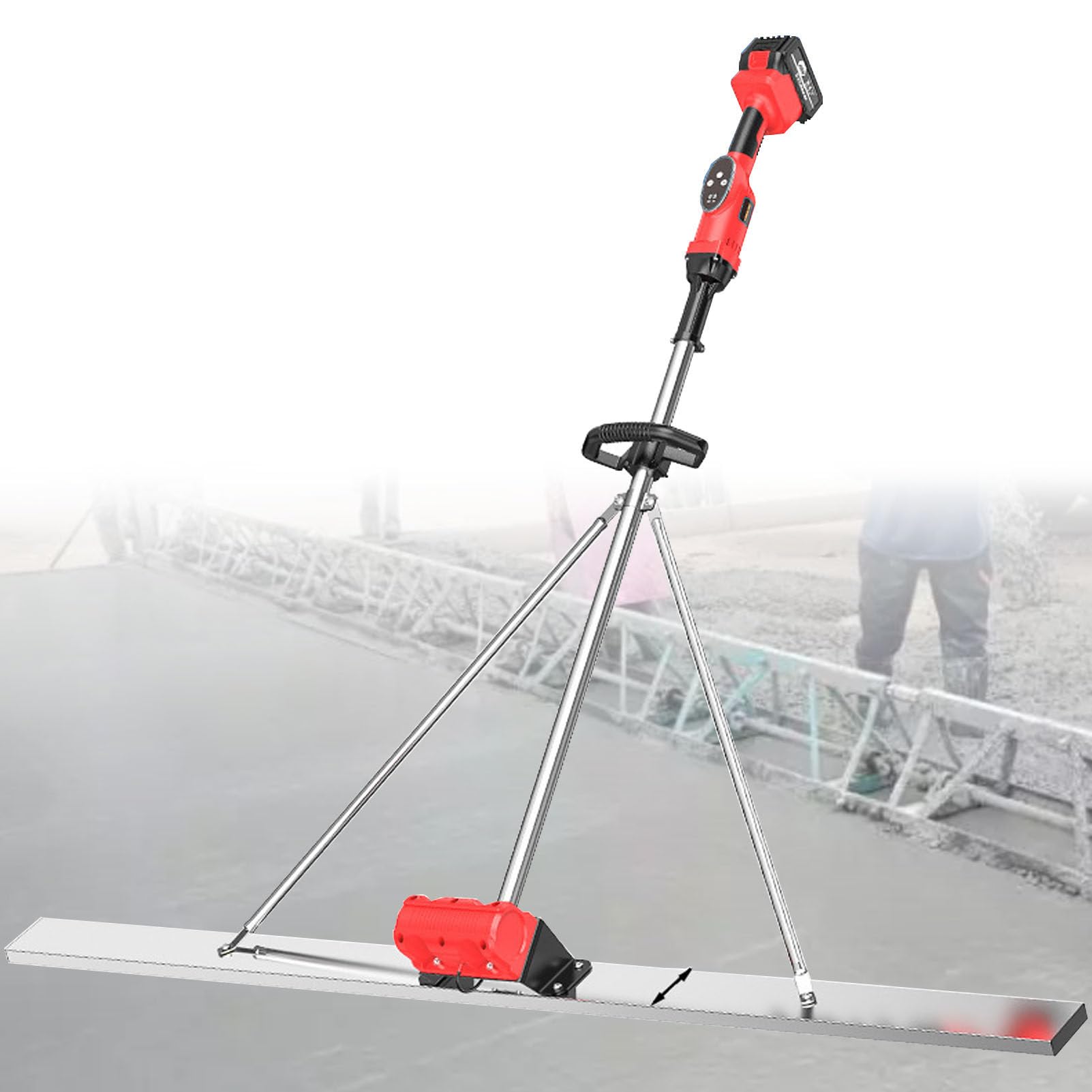 Chape électrique en acier inoxydable de 150 cm pour une finition parfaite des surfaces en béton