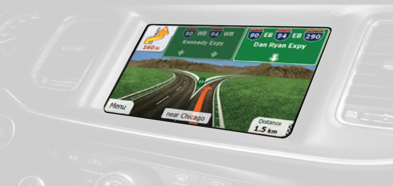 DGE84NAV-AN Dodge Charger/Journey/Chrysler 300 Black Navigation Kit with 8.4" Screen