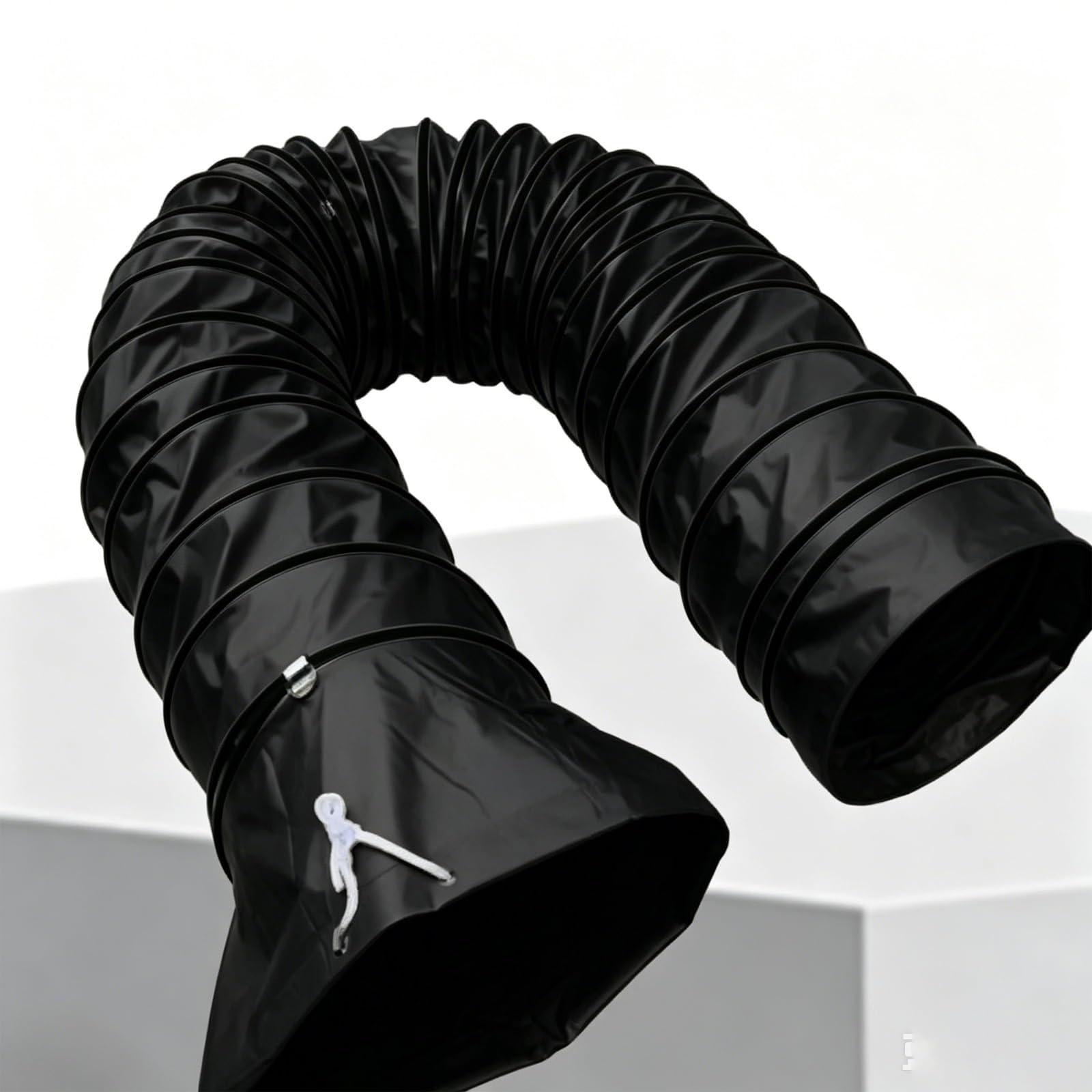 Ventilation ducting PVC Expandable Ducting, L 1.5m/ 4.9ft Tunnel Blower Ventilation Hoses, High-Temperature Resistant Exhaust Duct(Black,Ø 750mm(29.5in))